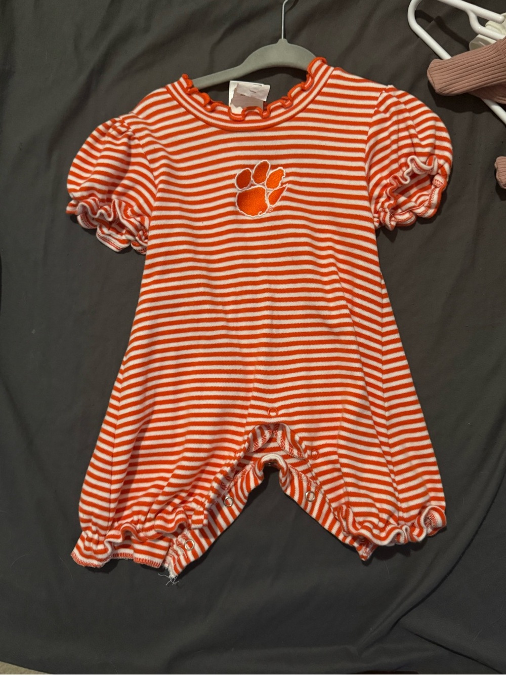 Clemson Girl Romper